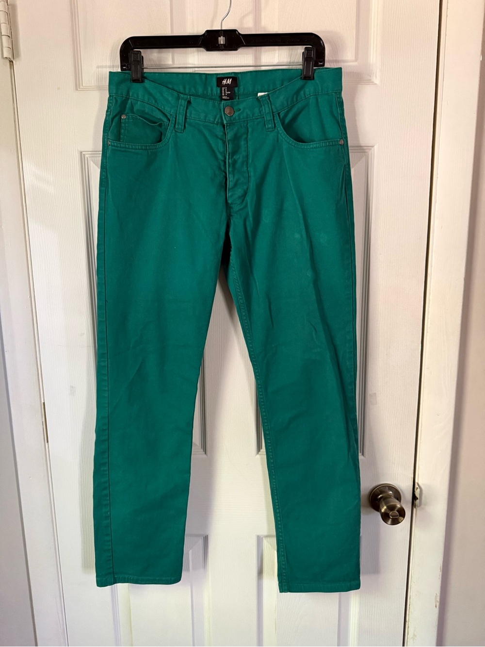 H&M Turquoise Denim Pants